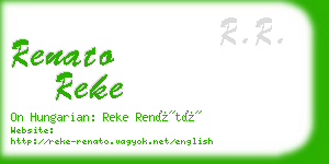 renato reke business card